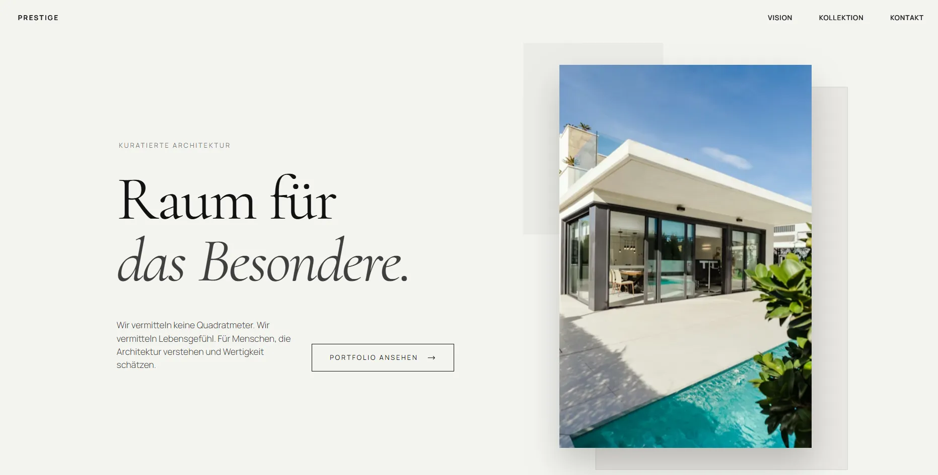 Prestige Real Estate – Immobilien Website Demo